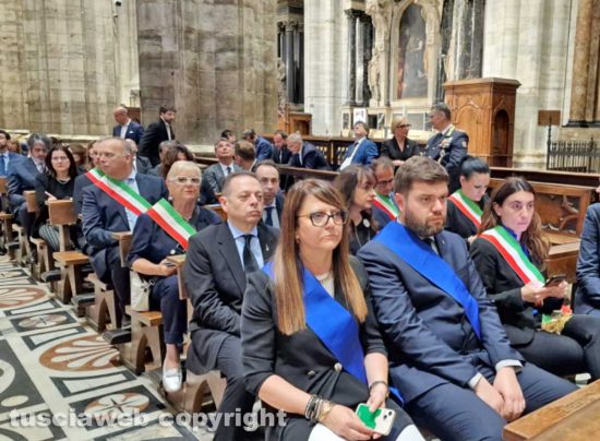 Milano - Il funerale di Silvio Berlusconi al duomo - Il presidente della provincia di Viterbo Alessandro Romoli