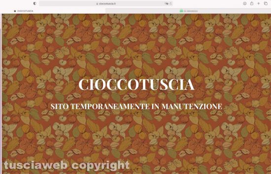 Il sito internet di CioccoTuscia