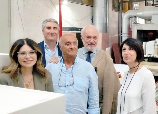 Civita Castellana - La vicepresidente della Regione Angelilli in visita nelle&nbsp;aziende ceramiche di Federlazio