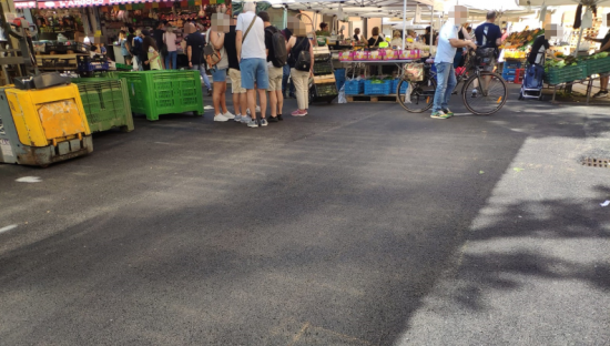 Civitavecchia - Le strade del mercato riasfaltate