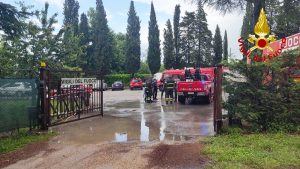Uomo scomparso a Latera - I vigili del fuoco in azione