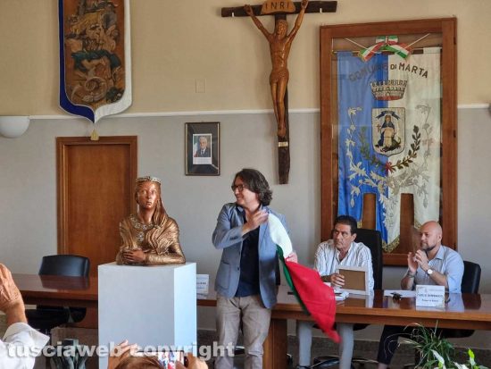 Marta - La presentazione della scultura della regina Amalasunta