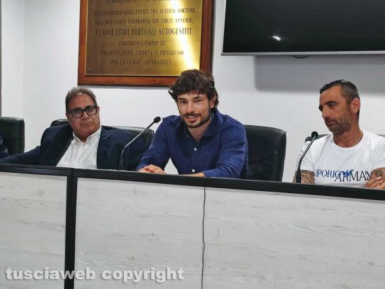 Mister Manelli insieme a Iacomelli e Presutti