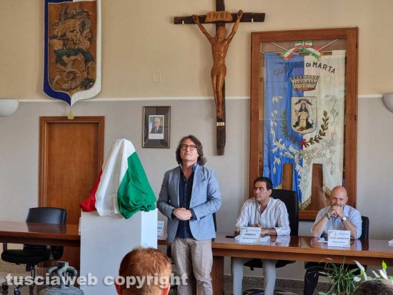 Marta - La presentazione della scultura della regina Amalasunta