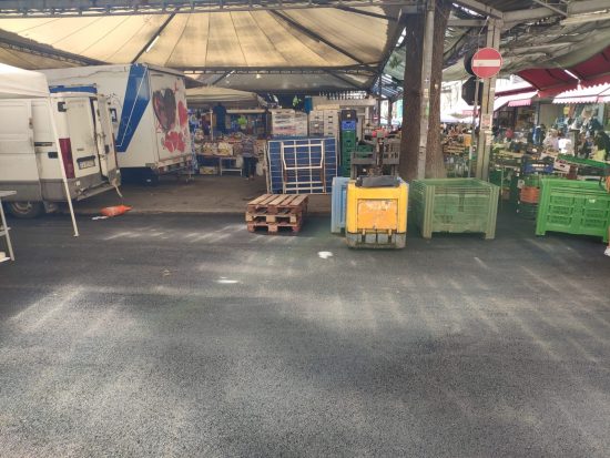 Civitavecchia - Le strade del mercato riasfaltate