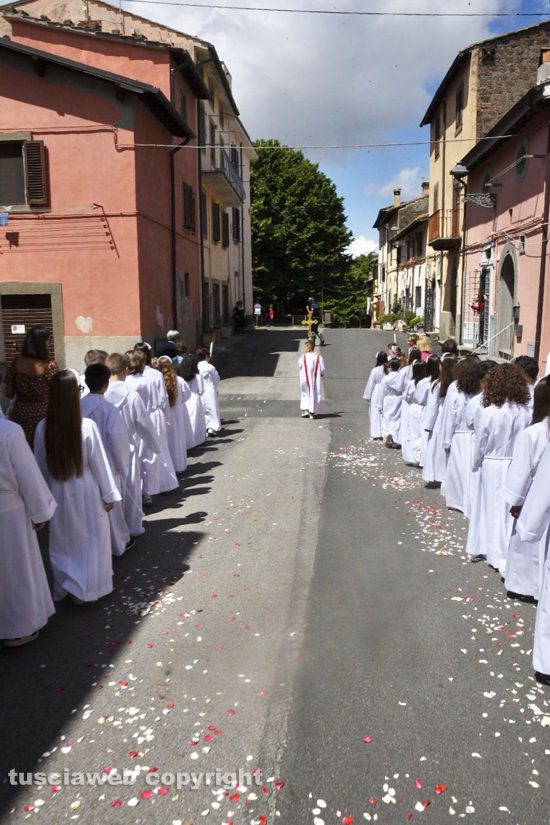Viterbo - Corpus domini e infiorata alla Quercia
