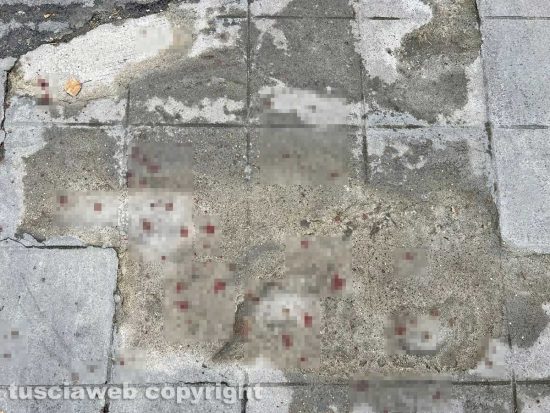 Viterbo - Il sangue in via Molini