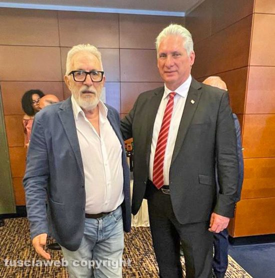 Il presidente cubano Miguel Díaz-Canel Bermúdez e Carlo Rovelli