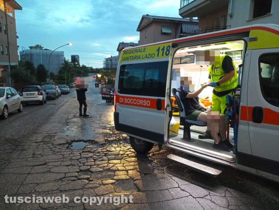 Viterbo - Incidente a via Rossini