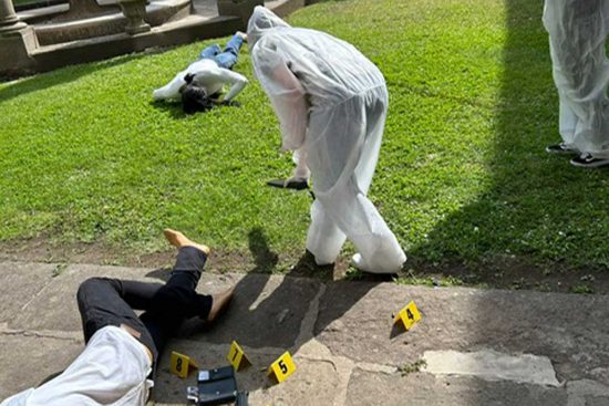 Viterbo - Gli aspiranti investigatori lavorano sulla scena del crimine