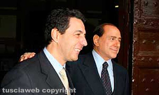 Silvio Berlusconi a Viterbo con Giulio Marini