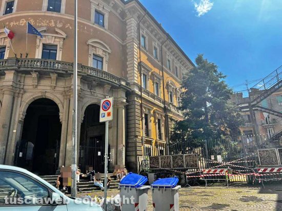 Liceo Buratti - L'area interdetta al passaggio