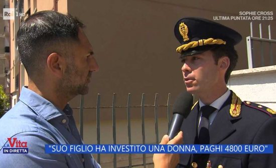 Viterbo - Commissario capo Edoardo Traversari alla Vita in diretta