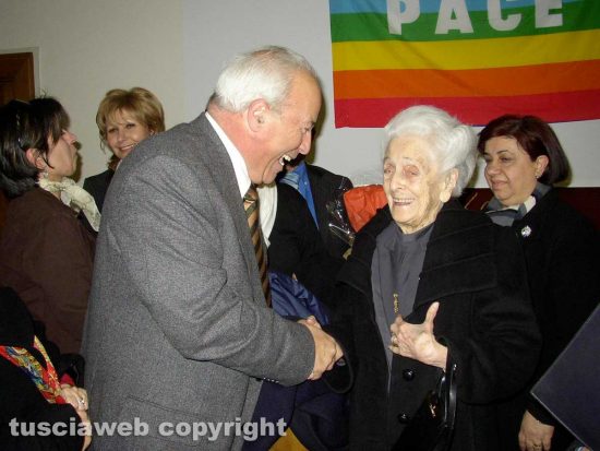 Severo Bruno con la premio Nobel Rita Levi Montalcini