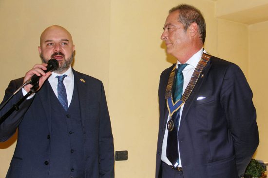 Viterbo - Cerimonia Rotary club, Bianchini e Scorzino 