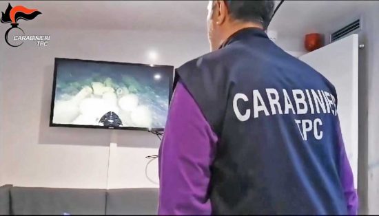 Civitavecchia - Il relitto ritrovato a 160 metri di profondità 