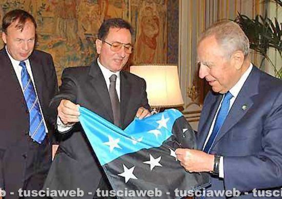 Enrico Gibellieri con Carlo Azeglio Ciampi al Quirinale 
