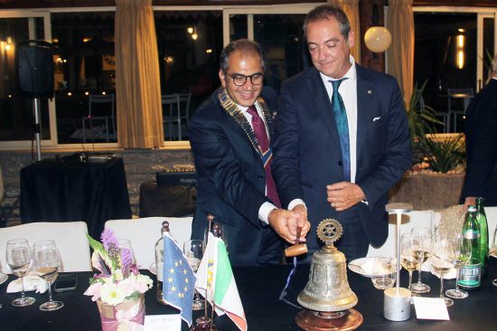 Viterbo - Cerimonia Rotary club, passaggio di consegne tra Scorzino e Landi