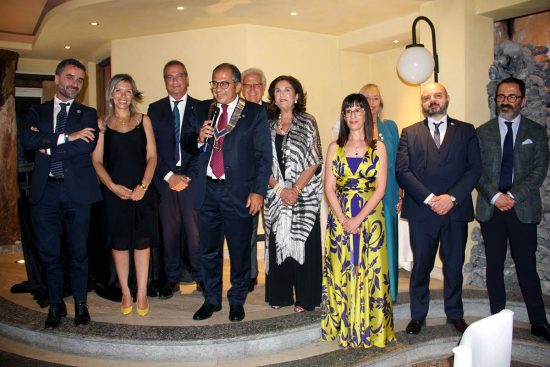 Viterbo - Cerimonia Rotary club, passaggio di consegne tra Scorzino e Landi