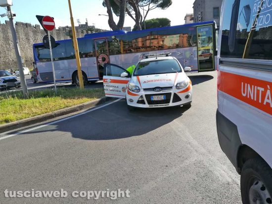 Viterbo - Incidente a piazzale Gramsci