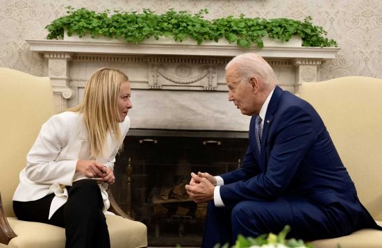 Giorgia Meloni e Joe Biden