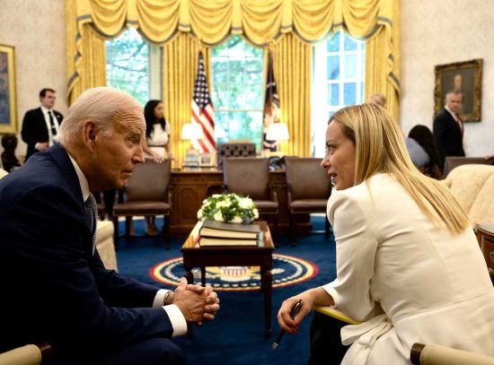 Giorgia Meloni e Joe Biden