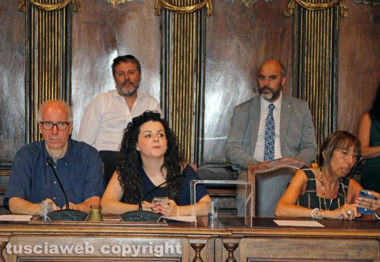 Viterbo - Consiglio comunale - Moricoli e Frontini e Patrizia Notaristefano