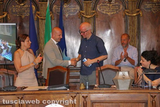 Viterbo - Consiglio comunale - Ciorba e Moricoli alla presidenza