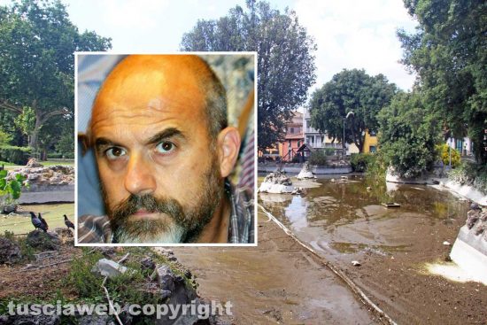 Viterbo - Il laghetto Acqua azzurra acqua chiara di pratogiardino Lucio Battisti - Nel riquadro Stefano Floris