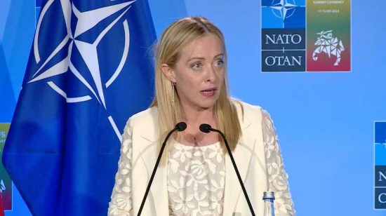 Giorgia Meloni al vertice Nato di Vilnius