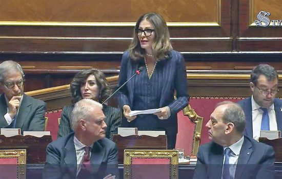 Daniela Santanchè in senato