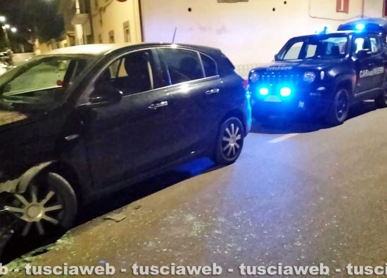 Viterbo - Scontro fra due auto a Grotte Santo Stefano