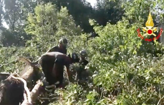 Maltempo in Veneto, l'intervento dei vigili del fuoco