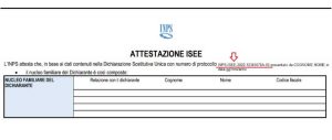 Attestazione Isee