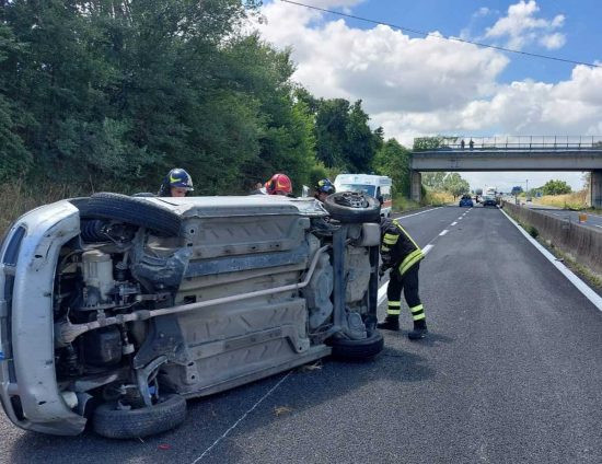 Viterbo - Incidente sulla superstrada