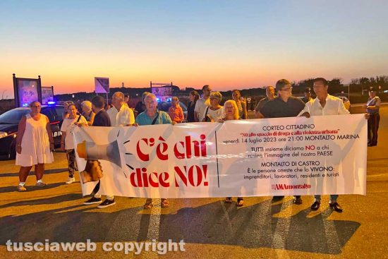 Montalto di Castro - Il corteo contro lo spaccio di droga e la violenza urbana