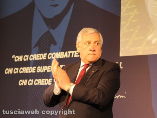 Roma - Antonio Tajani al consiglio nazionale di Forza Italia