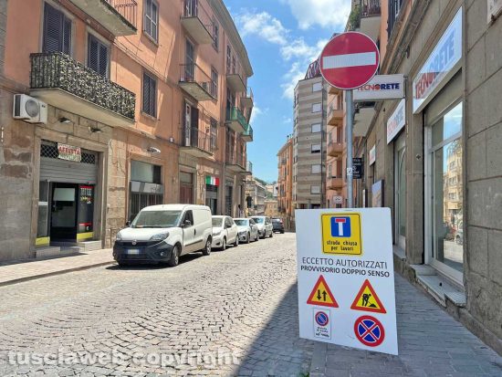 Viterbo - I lavori in via Matteotti