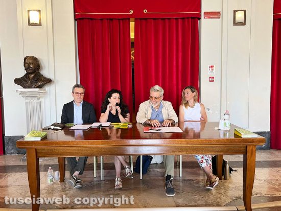 Viterbo - Presentazione stagione teatrale dell'Unione - Luca Fornari, Chiara Frontini, Alfonso Antoniozzi e Isabella Di Cola