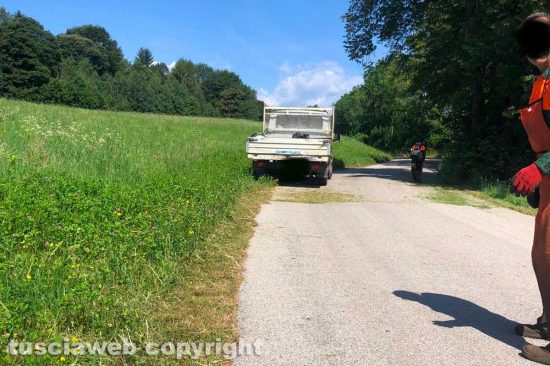 La pulizia delle strade a Limana