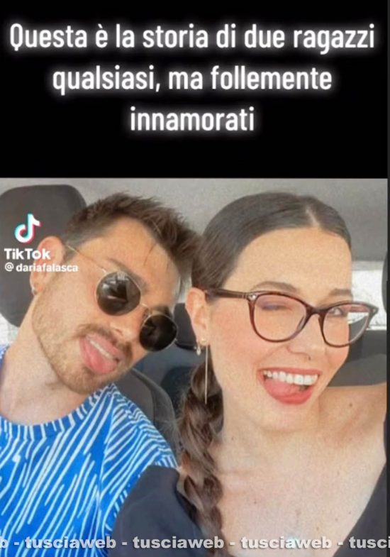 Trevignano Romano - Domenico Antinori e Daria Falasca nel video su TikTok