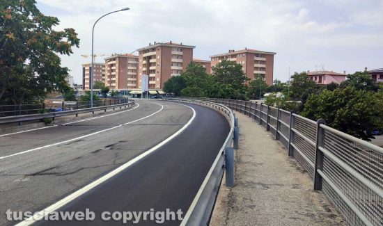 Viterbo - I lavori per la pista ciclabile al Riello