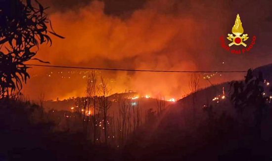 Vigili del fuoco - Incendi in Sicilia