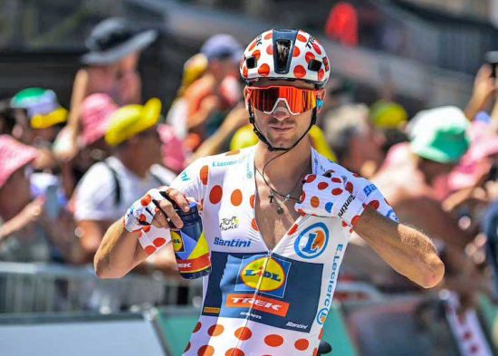 Giulio Ciccone vince la maglia a pois