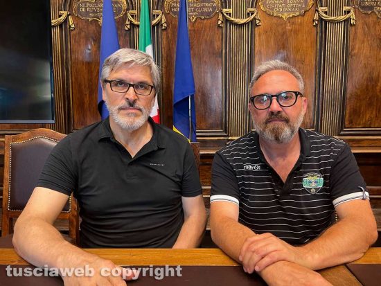 Viterbo - Da sinistra, Marco Lanzi e Alessio Male’