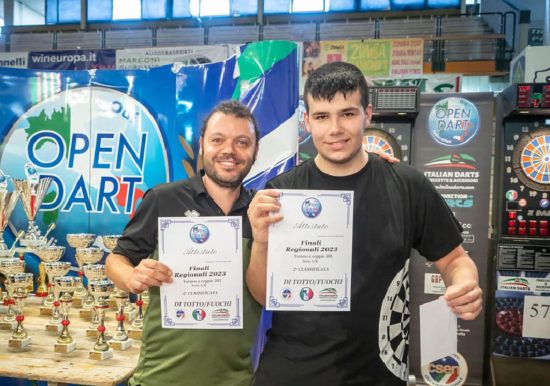 Campionato regionale 2023 Freccette soft, coppia Fuochi/Di Totto