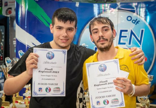 Campionato regionale 2023 Freccette soft, coppia Fuochi/Narcisi