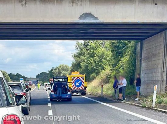 Viterbo - Incidente sulla superstrada