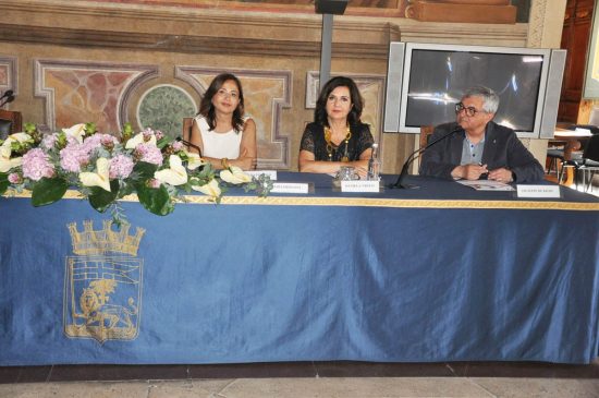 Viterbo - Il workshop Il Piao - da sinistra Annalisa Puopolo, Daniela Urtesi e Giuseppe De Righi