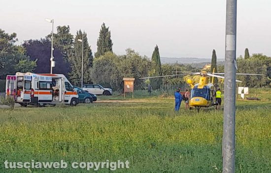 Vitorchiano - Elisoccorso in località Pallone